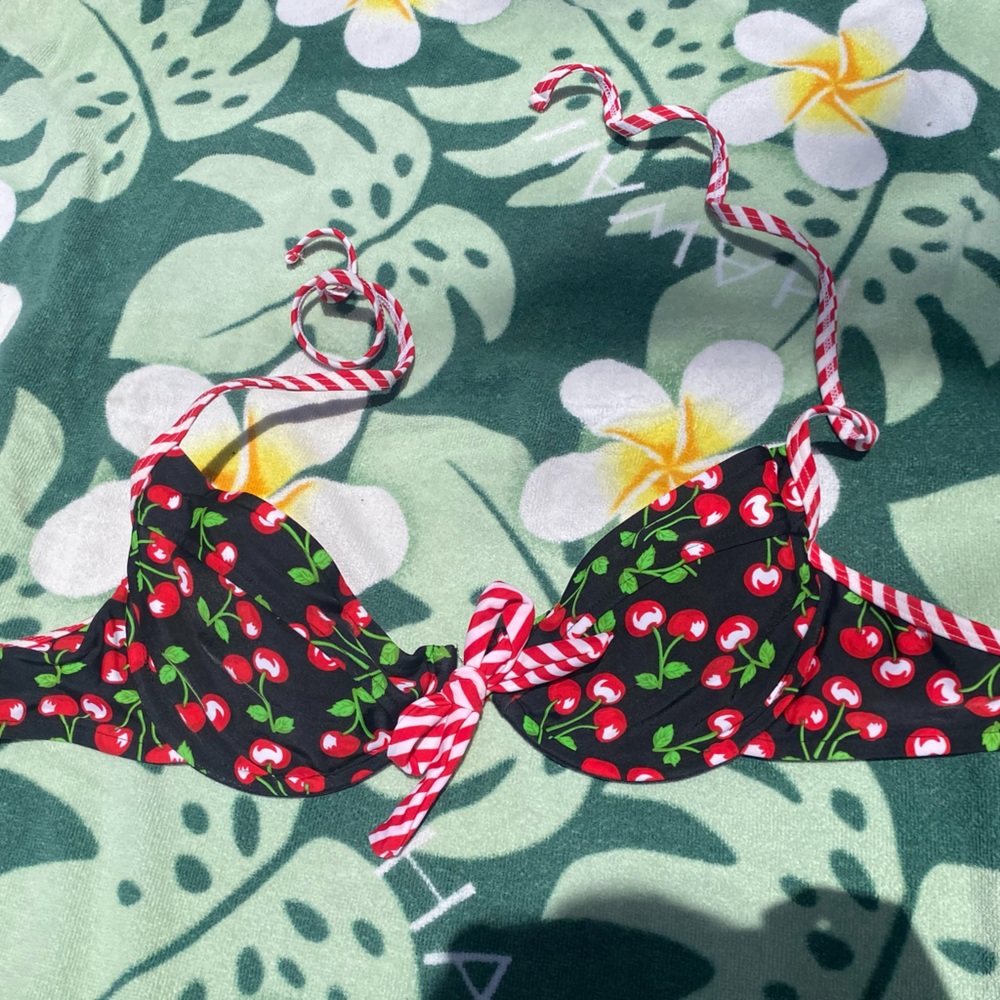 Y2K Cherry Top Bikini
